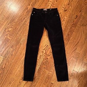 Black Velvet Skinny Jeans